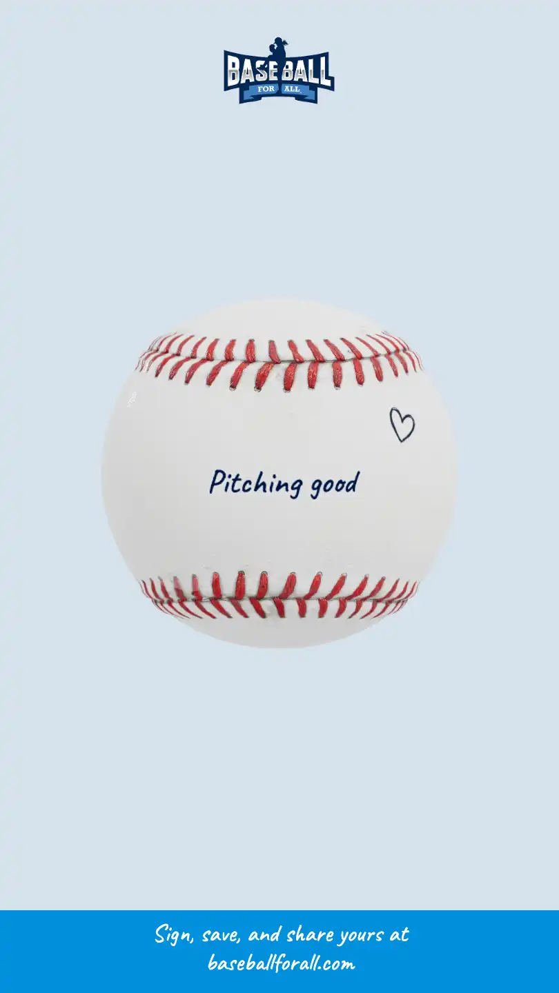 Pitching good