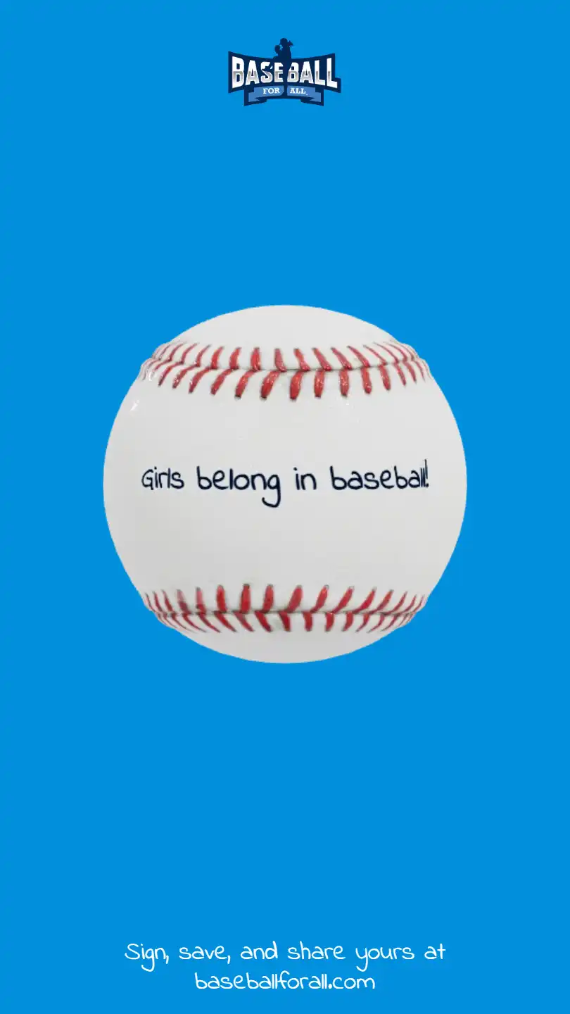 Girls belong in baseball!